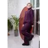 Костюм женский Oversize с высокой горловиной и широкими штанами 101/201 Марсал