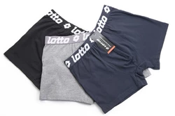Lotto мужские трусы шорты  боксеры черные, серые, синие - набор 3 шт.