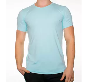 Мужская футболка "JUST" светло-голубая