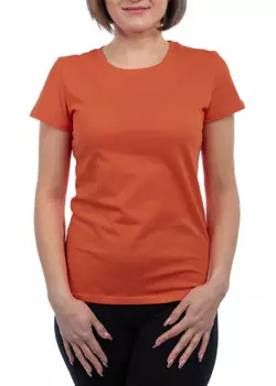 Bono Футболка женская 000013 (приточная горловина) цвет оранжевый