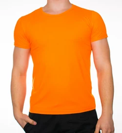 Мужская футболка "JUST" оранжевая