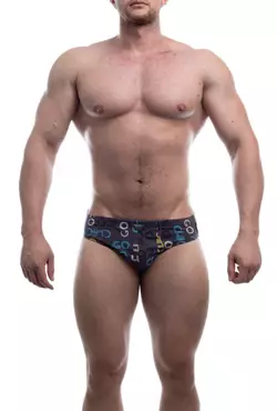 Bono труси чоловічі плавки сліпи максі 950438 сірі принт Bono труси чоловічі плавки сліпи максі 950438 сірі принт