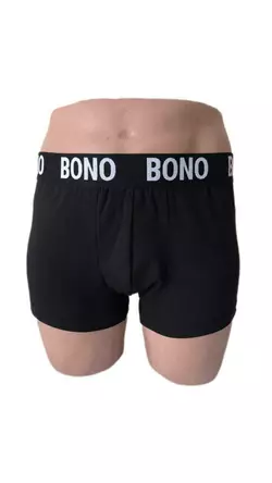 Bono чоловічі труси шорти боксери чорні 950101 укорочені Bono чоловічі труси шорти боксери чорні 950101 укорочені