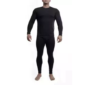 Bono комплект: Кальсони + лонгслів 950101 чорні Ангора Bono комплект: Кальсони + лонгслів 950101 чорні Ангора