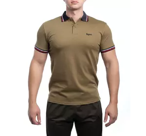 Bono Чоловіча футболка Поло хакі 400107 Bono Чоловіча футболка Поло хакі 400107