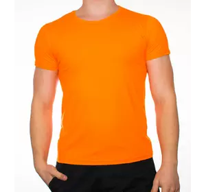 Мужская футболка "JUST" оранжевая