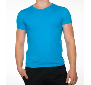 Мужская футболка "JUST" голубая