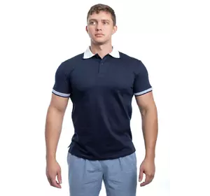 Bono Чоловіча футболка Поло 400154 синя Bono Чоловіча футболка Поло 400154 синя