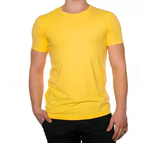 Мужская футболка "JUST" желтая