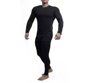 Bono комплект: Кальсони + лонгслів 950101 чорні мікроначіс Bono комплект: Кальсони + лонгслів 950101 чорні мікроначіс